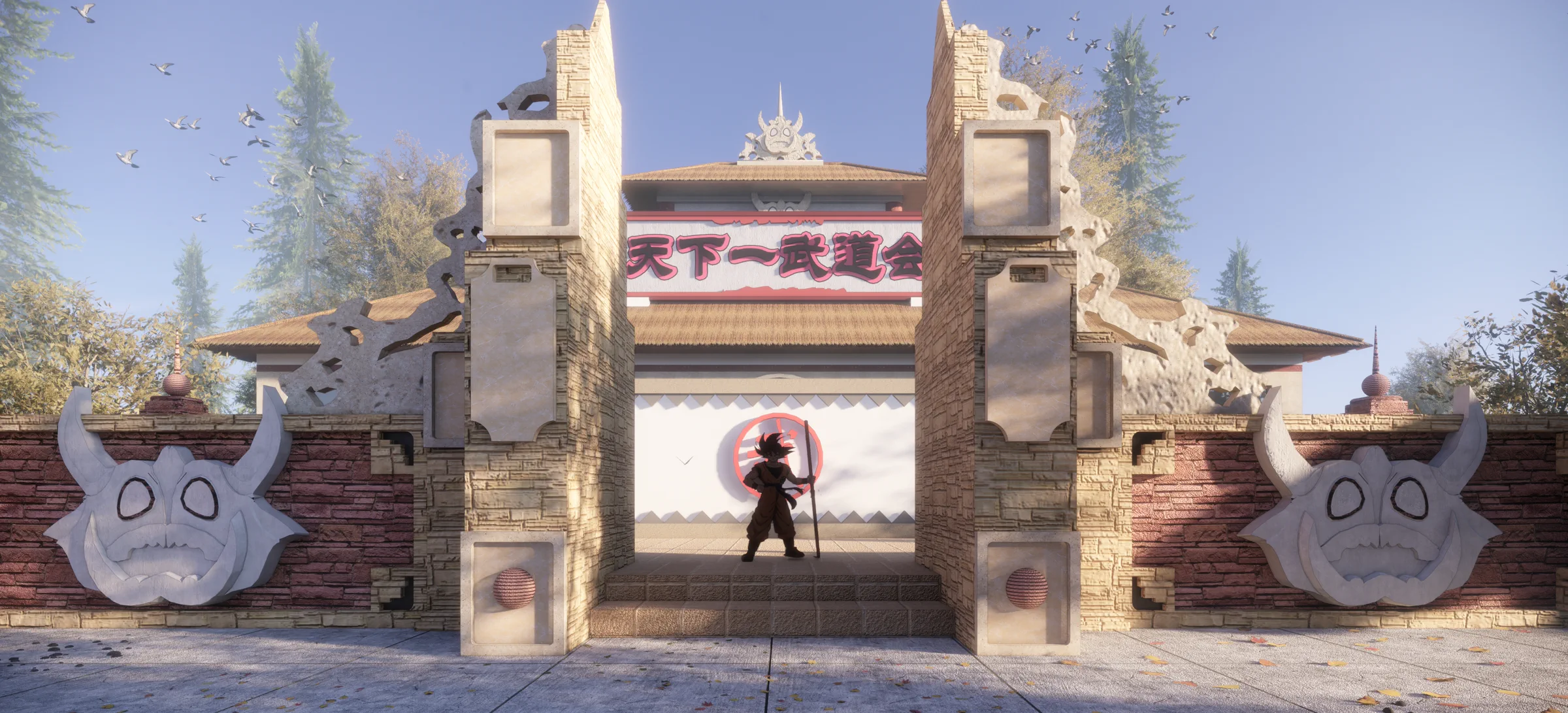 渲染作品集封面：龙珠武道大会